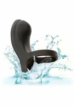 Closer Rechargeable Ring Feel silikonski dvostruki prsten, 10 modova, vodootporan