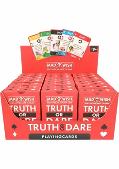 MadWish Playing Cards 24 pcs ENG/DE Party Game Set Display