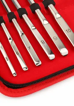 Mr. Steel set jednostranih dilatora od 10 komada precizan komplet od nerđajućeg čelika