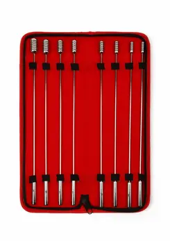 Mr. Steel Screw Me set spiralnih urethralnih dilatora od nerđajućeg čelika, 8 komada