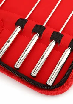Mr. Steel Screw Me set spiralnih urethralnih dilatora od nerđajućeg čelika, 8 komada