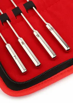 Mr. Steel Rosebud Urethral Sounds Set 8 pcs Stainless Steel Precision