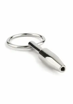 Mini Fucker Open Plug Black, kompaktni silikonski analni čep sa otvorenim tunelom