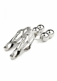 Mr. Steel Clover metalne štipaljke za bradavice sa podesivim tegovima od nerđajućeg čelika