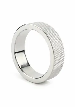 Mr. Steel CrissCross C prsten 45mm teksturisani prsten od nerđajućeg čelika