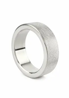 Mr. Steel CrissCross C-Ring 40mm teksturisani prsten od nerđajućeg čelika