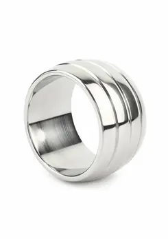 Mr. Steel Oval Barrel prsten 45mm od nerđajućeg čelika sa širokim i udobnim prianjanjem