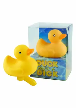 ToyJoy Duck With A Dick žuta kolekcionarska patkica za kupanje 12cm