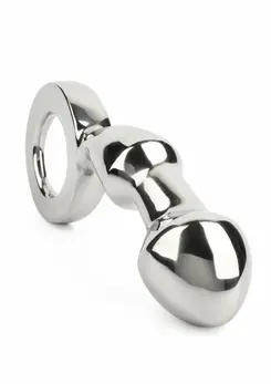 Mr. Steel Drang Fun Plug ergonomski čelični analni čep sa prstenom 8713221838506