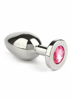 Mr. Steel Jeweled Plug Medium analni čep od nerđajućeg čelika sa ukrasnim kamenom