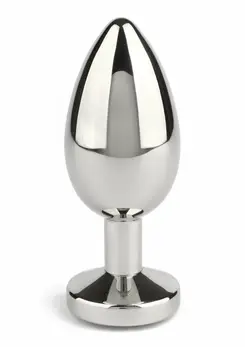 Mr. Steel Jeweled Plug Medium analni čep od nerđajućeg čelika sa ukrasnim kamenom na bazi