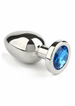 Mr. Steel Jeweled mali analni čep od nerđajućeg čelika sa kristalom na bazi