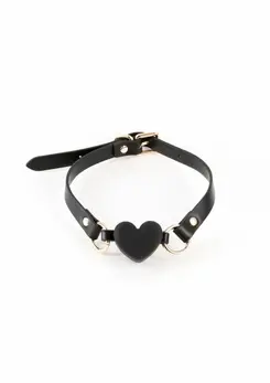 Fetish & Fashion Katherine Gag Adjustable PU Ball Restraint Black