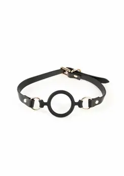 Fetish & Fashion Megan Gag Adjustable PU Ball Gag Black