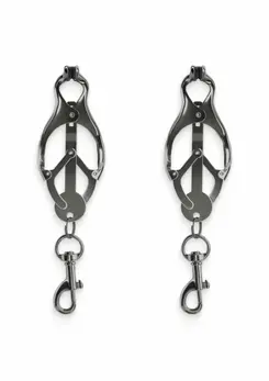 NS Novelties Nipple Clamps C3 Adjustable Silicone-Tipped Metal Clips