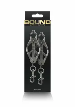 NS Novelties Nipple Clamps C3 Adjustable Silicone-Tipped Metal Clips