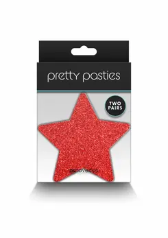 NS Novelties Pretty Pasties Glitter Stars 2 para, svetlucavi samolepljivi pokrivači za bradavice