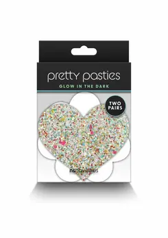 NS Novelties Pretty Pasties Heart & Flower 2 para nalepnice za bradavice