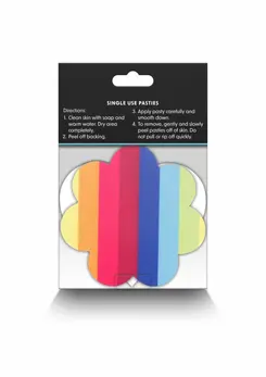 NS Novelties Pasties Heart & Flower 2 para, senzualni samolepljivi ukrasi za bradavice