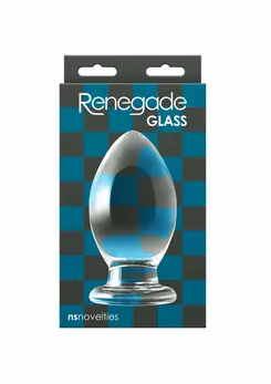 Renegade Bishop Glass Plug Large Borosilicate Body-Safe Design