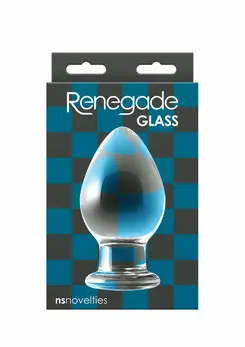 Renegade Knight Glass Plug Large Borosilicate Body-Safe Design