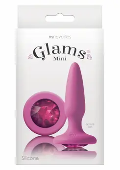 Glams Mini Rainbow Gem Silicone Plug - Colorful Jewel Accent, Small Size