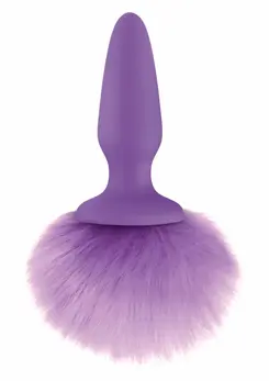 Blush Bunny Tails silikonski čep sa pufnastim roze repom od poliestera