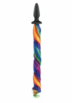 Unicorn Tails Colorful Fantasy Plug with Flowing Pony Tail 657447098116