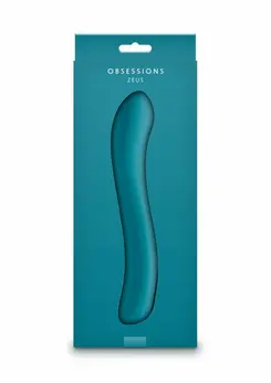 Obsessions Zeus Flexible Silicone Vibrating Device Rechargeable Blue