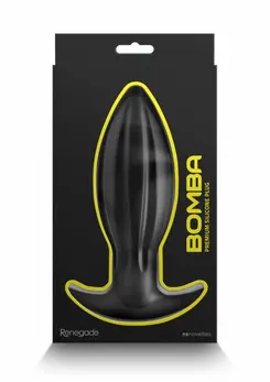 Renegade Bomba Large Silicone Plug Flexible Black 12.7 cm