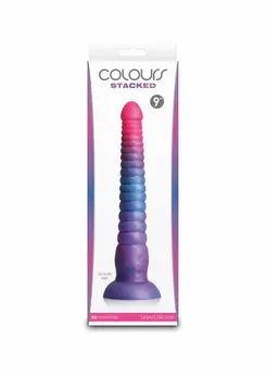 Colours Stacked silikonski model od 9 inča, trobojni sa satenskom završnicom