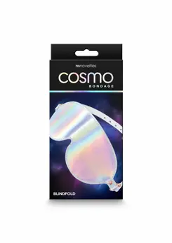 Cosmo Bondage povez za oči holografski vinil podesivi rose gold