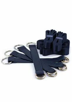 NS Novelties Bondage Couture TieDown Straps Elegantni plavi set za vezivanje
