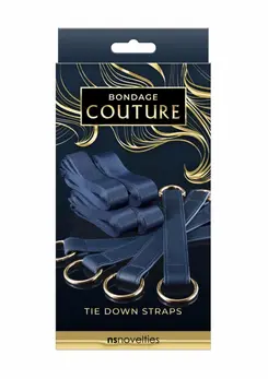 NS Novelties Bondage Couture TieDown Straps Elegantni plavi set za vezivanje