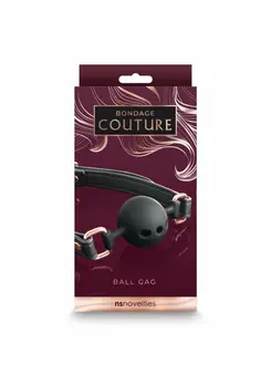 NS Novelties Bondage Couture Ball Gag - Elegant Blue, Adjustable Strap