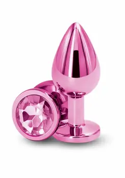 NS Novelties Rear Assets Medium Chrome-Plated Aluminum Plug