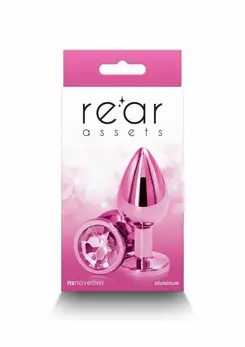 NS Novelties Rear Assets Medium Chrome-Plated Aluminum Plug