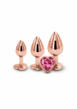 Rear Assets Trainer Kit Heart Chrome-Plated 3-Piece Set Silver