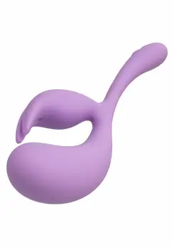 CalExotics Elle fleksibilni vibrator od tečnog silikona sa dvostrukim stimulatorom