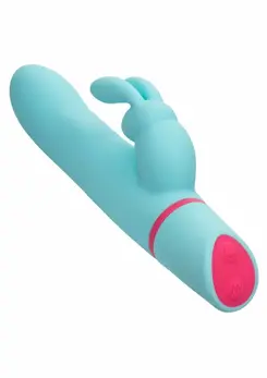 Love Bunny rotirajući zeka masažer sa dvostrukim delovanjem, 12 modova, roze