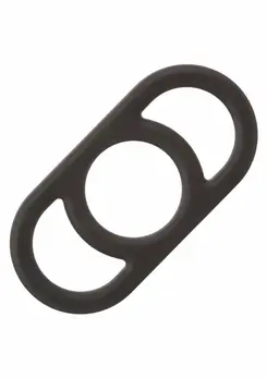 Alpha Silicone Commander Ring Liquid Silicone Flexible Black
