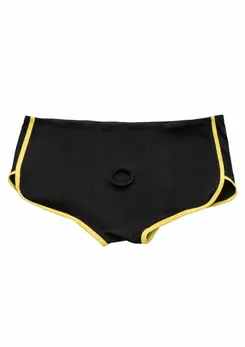 CalExotics Boundless Brief crno žuti udobni pojas u obliku gaćica S/M