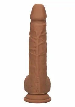 CalExotics Squirting Vibrating Stick vibrator od tečnog silikona sa 10 brzina, 22 cm, bež