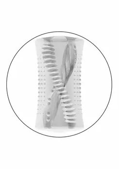 Cyclone Dual Ribbed Stroker Transparent Multi-Chamber System 716770106643