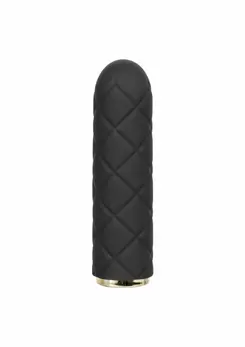 Raven Quilted Seducer mini masažer, 10 modova, vodootporan, USB, crni