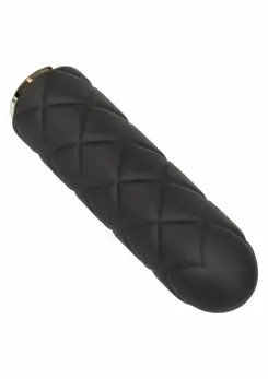 Raven Quilted Seducer mini masažer, 10 modova, vodootporan, USB, crni