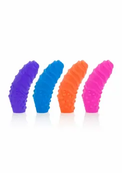 Posh Silicone Finger Swirls, set šarenih teksturisanih navlaka za prste