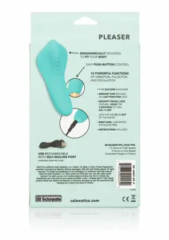 Slay Pleaser kompaktni punjivi silikonski masažer sa 10 modova roze 10.2 cm