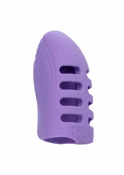 Dr. Laura Berman punjivi vibrator za prst sa dva motora, 10 modova, ljubičasti