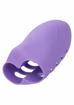 Dr. Laura Berman punjivi vibrator za prst sa dva motora, 10 modova, ljubičasti
